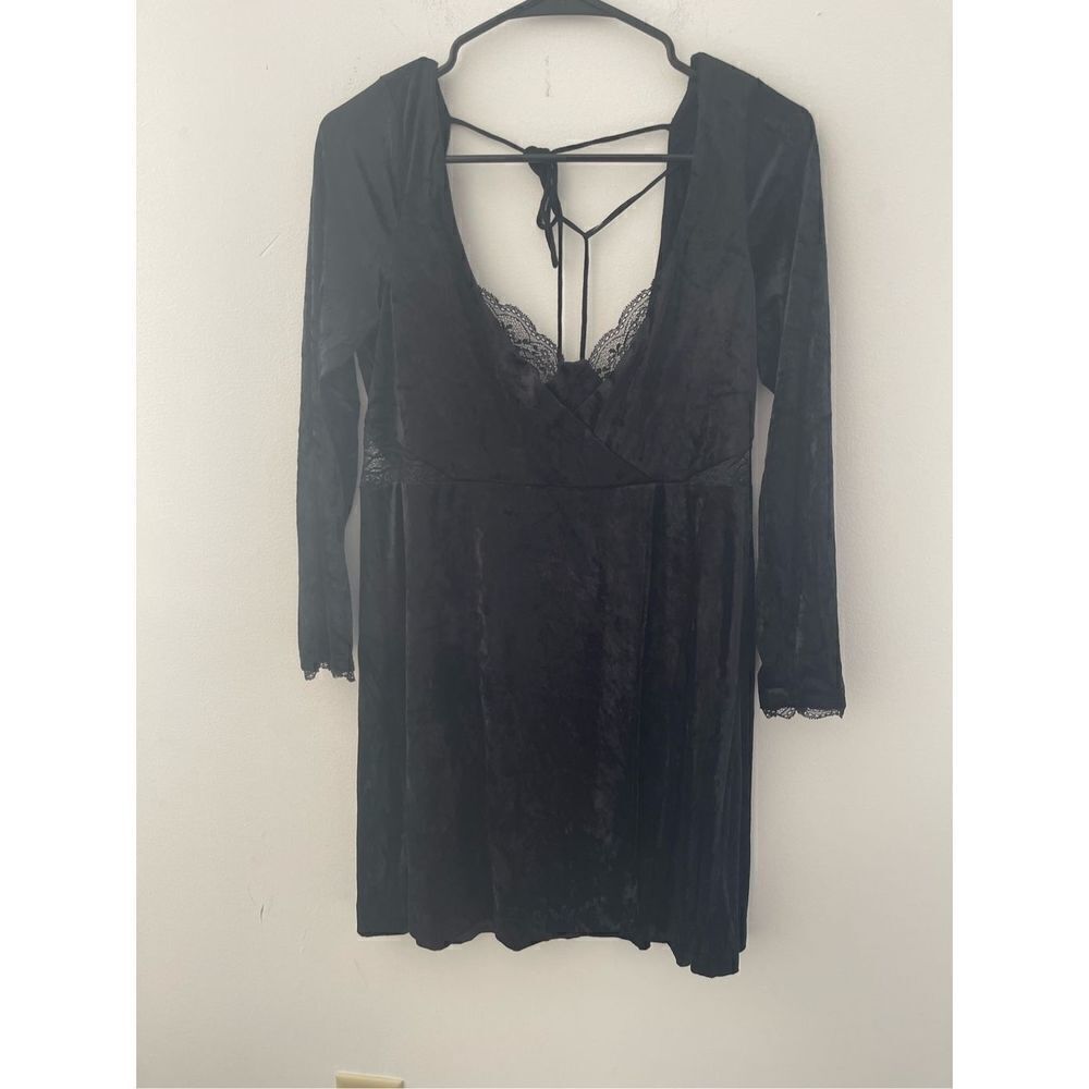 Free People Velvet Dress Size L - Picture 2 of 8